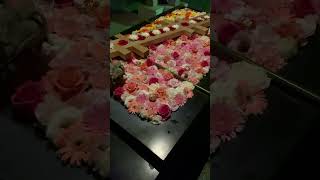 とある神社の花手水　#日本の景色 #花手水 #日本文化