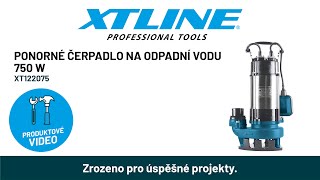 XTline Ponorné čerpadlo na odpadní vodu 750W XT122075