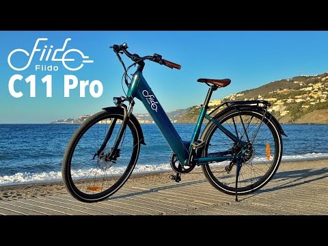 Elektrinis dviratis Fiido C11 Pro, 27,5", 250W, mėlynas video