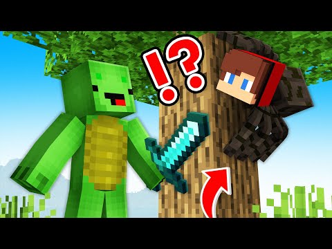 JJ and Mikey Shapeshift into Random Mobs - Minecraft Maizen