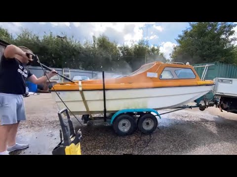 ABANDONED FISHING BOAT PROJECT FIRST WASH IN OVER A DECADE