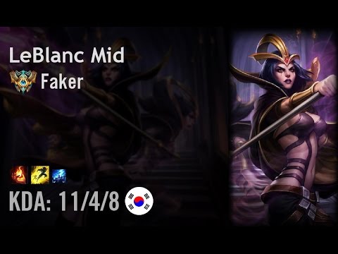 LeBlanc Mid vs Azir - Faker - KR Challenger Patch 6.7