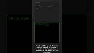Basic CSV File Handling (8.4) #learnpython #coding #programming #last #minute #tutroial