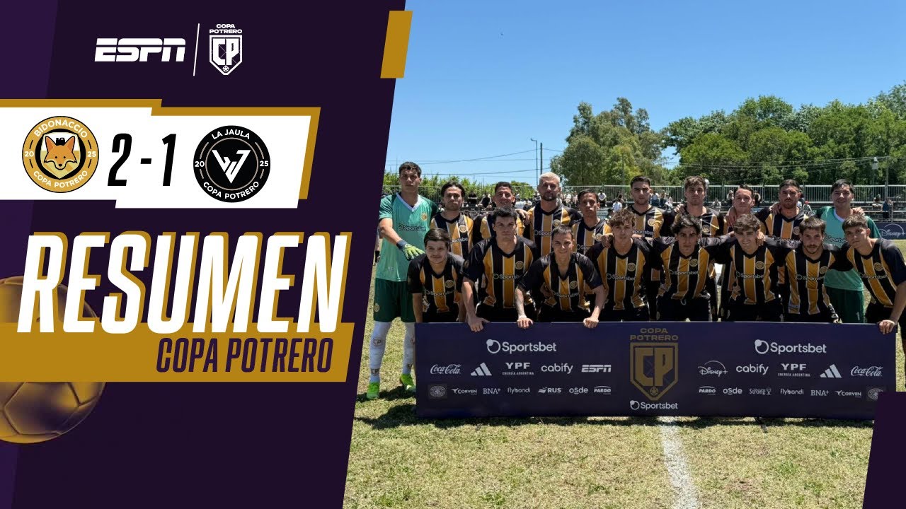 BIDONACCIO GANÓ 2-1 Y COMPLICÓ A LA JAULA DE DIEGO LATORRE | RESUMEN | COPA POTRERO 2025