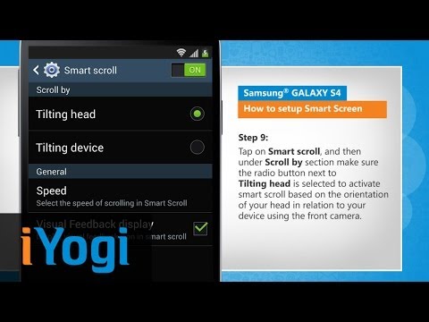 Set Up Smart Screen on Samsung® GALAXY S4