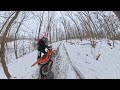 Deer tracks Snow winter ripp
