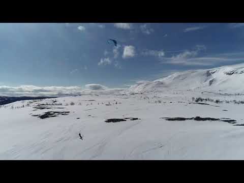 Snowkite with friends at Ullådalen and Mullfjället