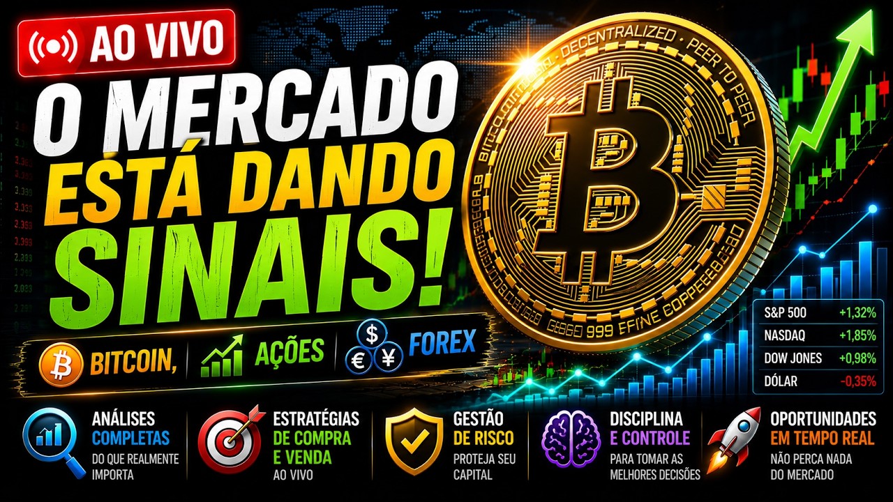 PREPARE-SE PARA OS PRÓXIMOS MOVIMENTOS DO BITCOIN! TRADING AO VIVO