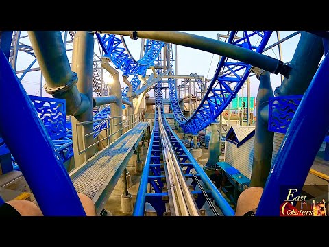 Galeforce POV 4K Front Row 60fps Playland's Castaway Cove Ocean City, NJ