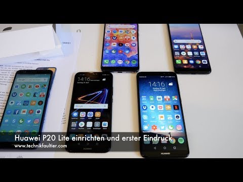 Setting up the Huawei P20 Lite and first impressions