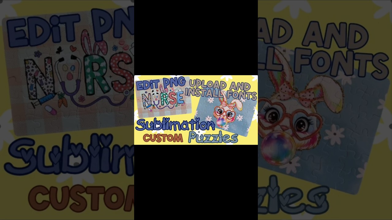 Sublimation Custom Puzzle #creativefabrica #sublimationtutorial #htvront