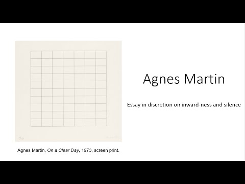 Junxiang's presentation on Agnes Martin pptx