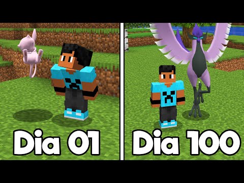 SOBREVIVI 100 DIAS NO PIXELMON DO MINECRAFT O FILME