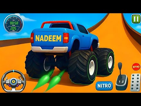 Monster Truck Mega Ramp Car Racing 3D - GT Monster Car Stunts Mega Ramp - Android Gameplay Epi 127