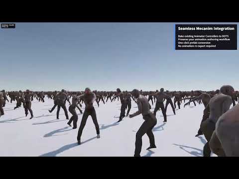 Animecs - 10K Characters | GPU Animation System for Unity DOTS #unity #unity3d #gamedev #animation