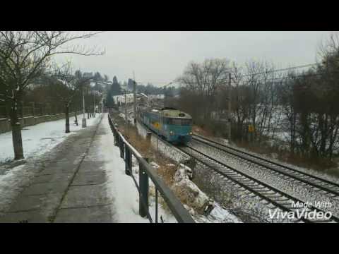 Mimořádné nasazení 451 025 na Os 8843+Menší vlaky Řevnice 9.1.2017