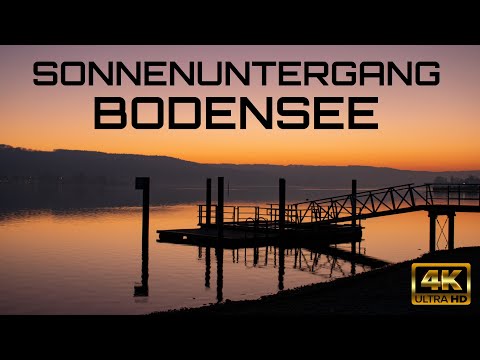 Sonnenuntergang am Bodensee - Sensationelles Farbspiel - 4K UHD