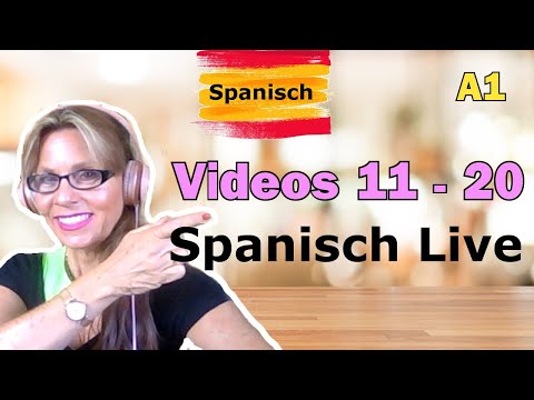 Spanisch: Videos 11 - 20 ✅👍[A1 Anfänger]