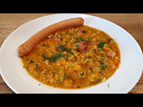 Cea mai gustoasă supă germană de linte! Rețetă predată de bunica mea!