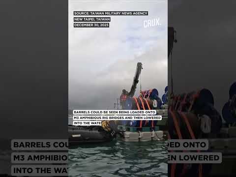 Taiwan Deploys Explosive Barrels At River Mouth After China’s Drills Encircle Island