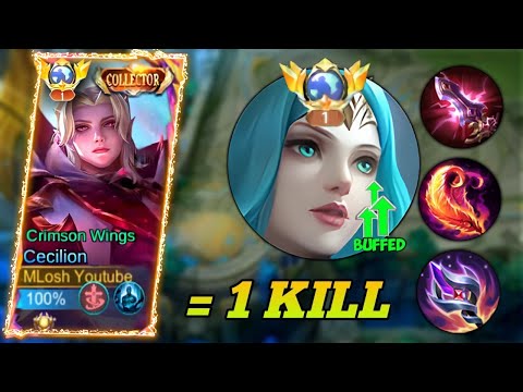 Cecilion One Man Army Gameplay Gameplay - TOP GLOBAL CECILION BEST BUILD AND EMBLEM