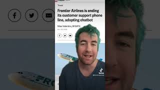 Frontier Airlines ends customer support #frontierairlines #comedy #jokes #snl #customerservice