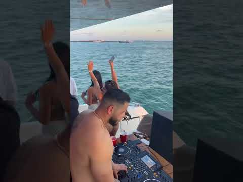 Boss man Exotics doing party with girls on yacht