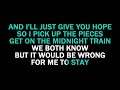 Midnight Train karaoke Sam Smith