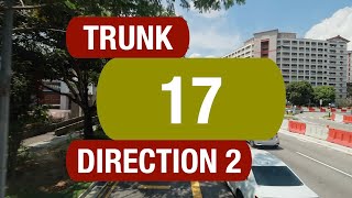 Go-Ahead Trunk 17 (Direction 2) | Bus Service Route Visual