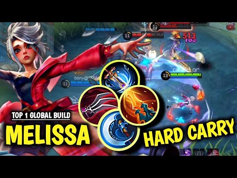 Comeback! Melissa Late Game Monster Carry | Global Top 1 Build Melissa ~ Mlbb @SkyReigngaming