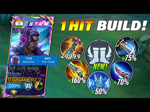 TOP 1 GLOBAL BRODY NEW  1 HIT BUILD & EMBLEM !! (MUST WATCH!) - BRODY BUILD TOP GLOBAL 2025