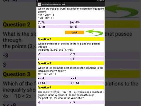PSAT math interactive book