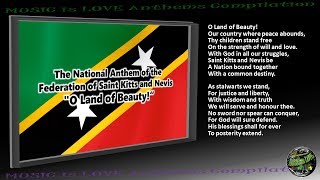 Saint Kitts and Nevis National Anthem &quot;O Land of Beauty!&quot; INSTRUMENTAL with lyrics
