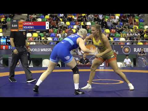 Qual. WW - 76 kg: F. GRADIN (SWE) v. I. SOLHEIM (NOR)
