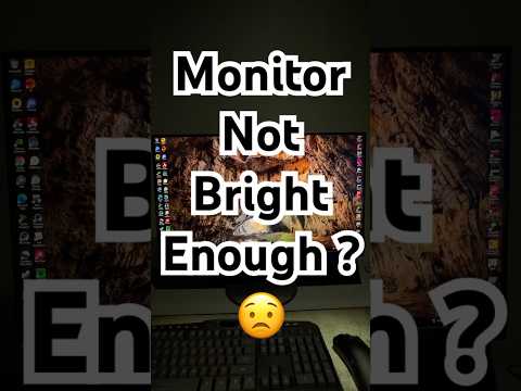 Enable Maximum Monitor Brightness 🔆 #shorts #pc #monitor #techtips
