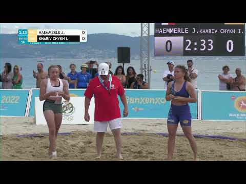 Round 2 Women's BW - 60 kg: J. HAEMMERLE (FRA) v. I. KHARIV CHYKH (UKR)