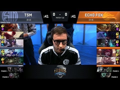 TSM vs FOX, Game 1 - NA LCS Summer 2017 - Team SoloMid vs Echo Fox