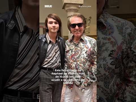 The young Raphael impersonator finally meets his idol: this is how he sings his songs #Raphael