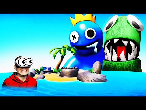 Escaping RAINBOW FRIENDS ISLAND In VR