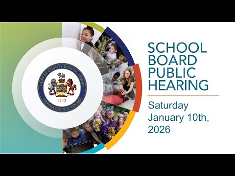 1/10/2026 - FCPS School Board Public Hearing