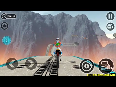 Impossible Moto Bike Tracks 3D: Yellow Moto Driving Stunts Last 2 (14 & 15) Levels -Android GamePlay