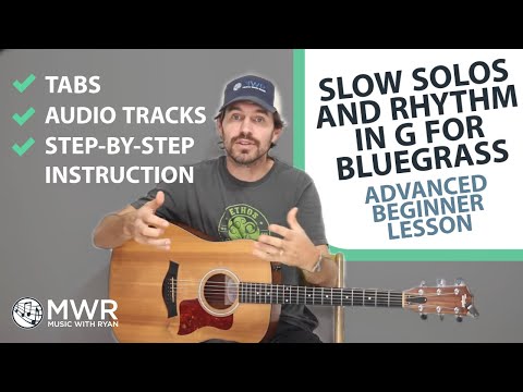 How to play slow solos and rhythm in G for Bluegrass!