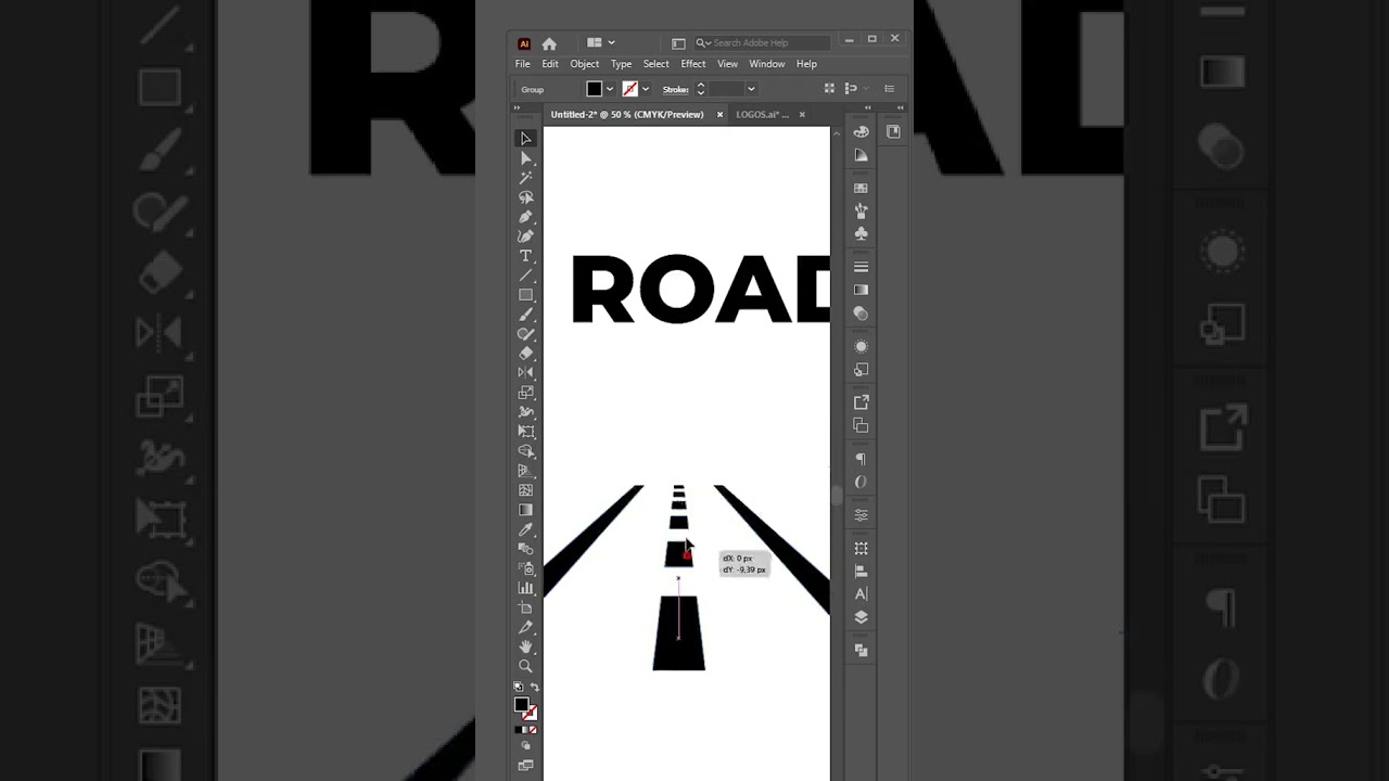 Road + 🛣️ Creative Logo Design #logodesignlove #creativelogo