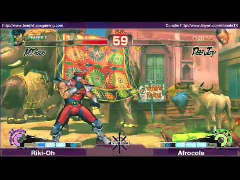 Winners Finals - Riki-Oh (DIC) vs AfroCole (DJ) AFDOJO Super SF4 Tournament -- 01/06/2010