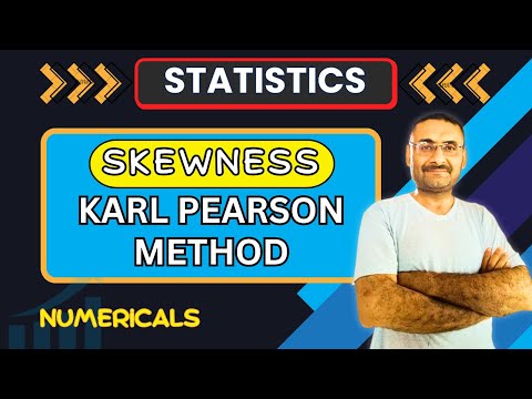 Skewness by Karl Pearson Method | Numerical | Statistics | Measure of Dispersion | Maths | Btech BCA