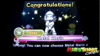 Mario Tennis Open 3DS - How to Unlock Metal Mario in USA
