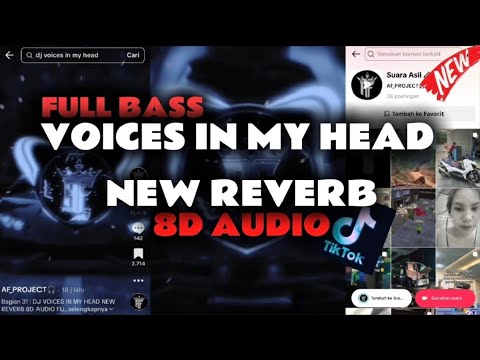 DJ VOICES IN MY HEAD NEW REVERB 8D AUDIO FULL BASS TREND TIKTOK 2025