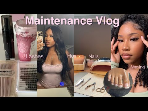 Maintenance Vlog ✨ Self-Care, Solo Date, Nails, Hair, Wax & Brows, diy girlie & more