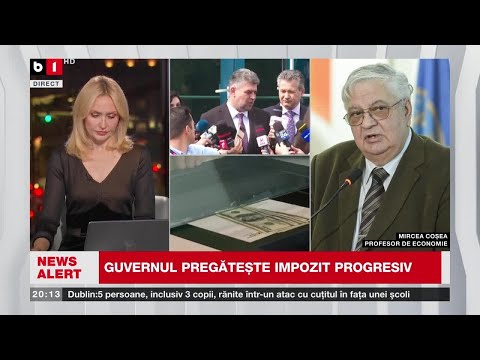 GUVERNUL PREGĂTEȘTE IMPOZIT PROGRESIV. FIRMELE:PLĂTIM TAXE SAU PLĂTIM SALARII?Știri B1TV_23 NOV 2023