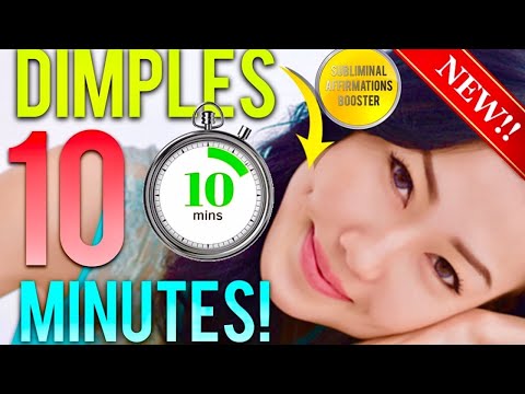 🎧 GET DIMPLES IN 10 MINUTES! SUBLIMINAL AFFIRMATIONS BOOSTER! REAL RESULTS DAILY!